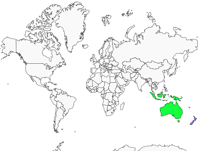 Wedge tailed Eagle Geographic Range