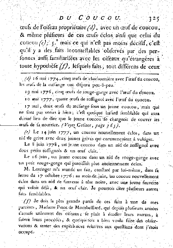 Par M. DE BUFFON.LE COUCOU.