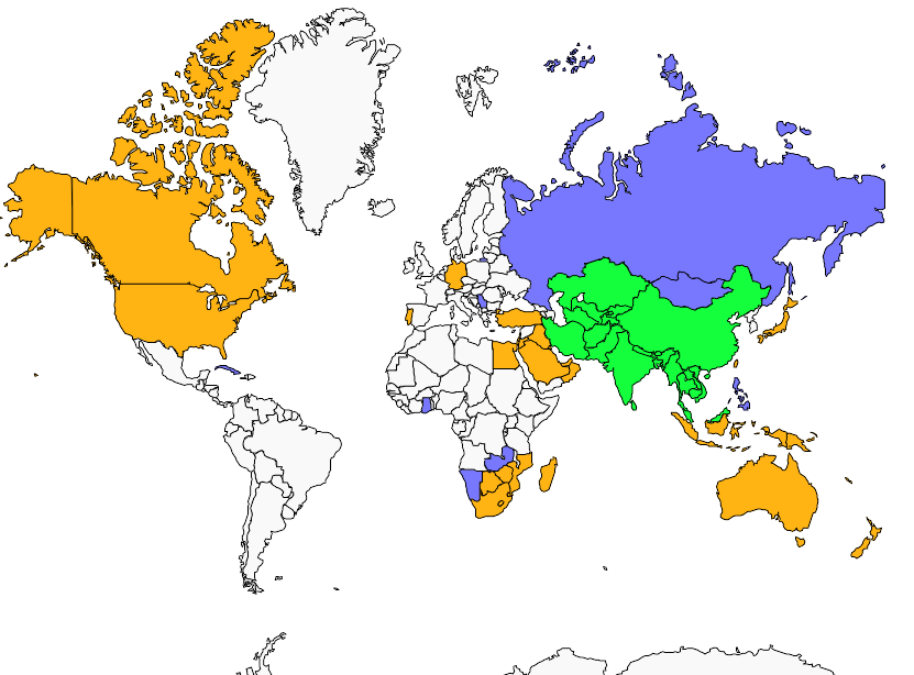 Common Myna : Geographic range