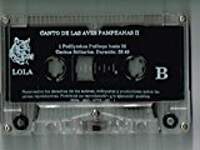 Canto de Las Aves Pampeanas II - Con Cassette
