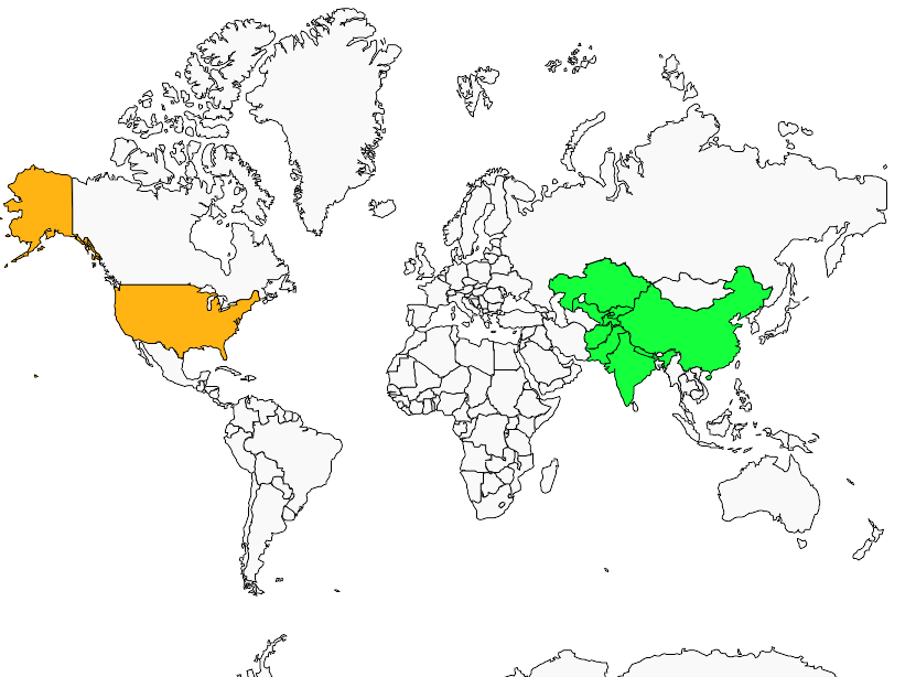 Himalayan Snowcock : Geographic range